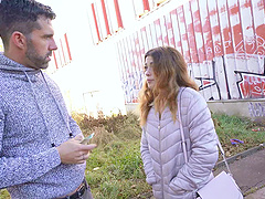 Tattooed babe gets a messy blowjob from her hung boyfriend