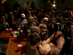 Cole Streets gets his ass destroyed by many masked dudes at a party