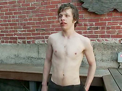 Cory Bengal sucks a few cocks before taking them in his butt