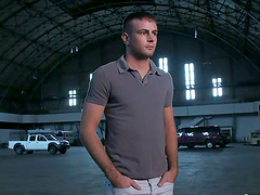 BOndaged dude is being humiliated by other fags in public