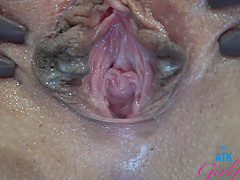 Pov view of skinny girl with natural tits riding a big cock