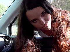 Clothed outdoor sex with a kinky couple