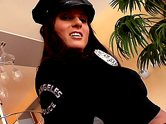 Hot cop Kate Jones catches Nick Lang in steamy pov action