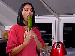 An old man fucked the cute girl sarah in a passionate session.