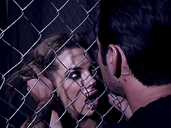 Cum in mouth after hot blowjob from brunette babe