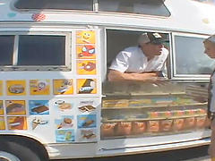 Blonde babe rides cowboy style before getting nailed doggystyle