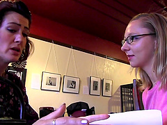 Curvy milf Sadie Lune seduces with her big tits and long hair