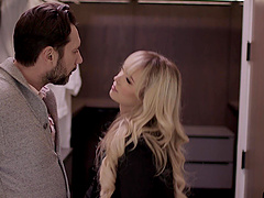 Long-haired beauty Lilly Bell rides Tommy Pistol's cock in cowgirl position