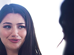 Amateur lesbians lick and finger their pussies