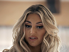 Chubby girl gets her big tits licked by her horny boyfriend