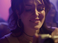 Lucky couple gets to watch Maya Woulfe's sensual pussy licking