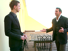 Kinky threesome with a slave who loves to please