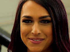 Steamy shemale threesome with Khloe Kay and Jenna Creed