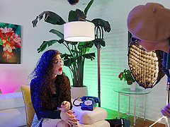 Steamy shemale threesome with shiri and lydia