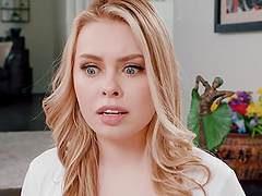 Natural tits babe gets pounded and facial in doggystyle