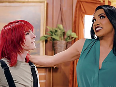 Trans beauty Jean Hollywood gets kinky with her toy box