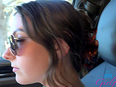 Petite teen Serena Hill shows off her kinky side in pov