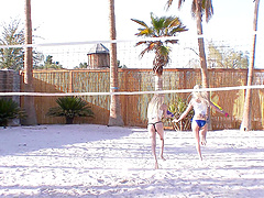 Naughty housewife gets a reality blowjob from a hung neighbor