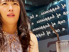 A girl in fishnets is having fun with a toy and vibrator