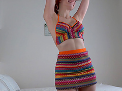 Beautiful long haired redhead gets it hard in the doggystyle position.