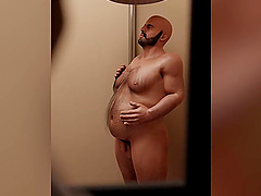 Brunette hottie gets her fake tits massaged and fucked