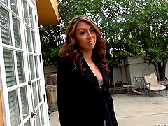 Kinky couple enjoys outdoor sex with a twist