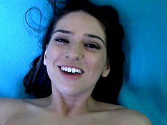 Steamy pov action with a sexy latina in shorts