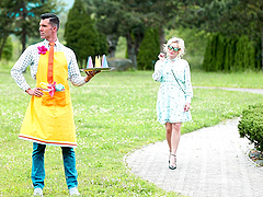 Blonde bombshell Brittany Bardot takes on Marco Bull in passionate sex scene