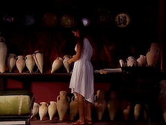 A beautiful couple enjoys a hot cowgirl sex session.