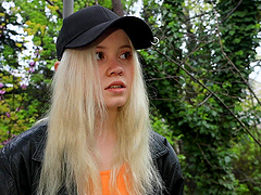 Long hair blonde Rebecca Nikson rides and is ridden in hot sex