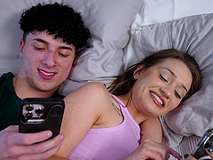 Long-haired beauty gets a nice ass fucking in a doggy style position