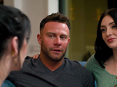 Anna De Ville is a brunette adult film star with natural tits and she performs a great handjob.