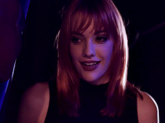 Beautiful long-haired women in costumes seduce in a compilation of clothed sex scenes.