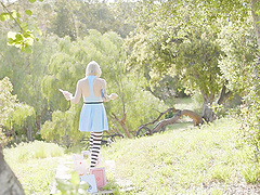 Tightened up: shemales Lena Kelly and April O'Neil in lingerie show