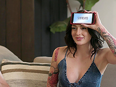 Beautiful women of color in hot lesbian action with interracial sex.