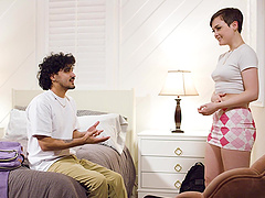 Beautiful natural tits homemade video with a happy ending