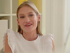 Beautiful long-haired pornstar gets a facial finish