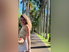 Beautiful women in hot scenes in the great outdoors.