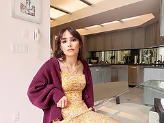 Beautiful brunette gives great blow job and cunnilingus to her lover.