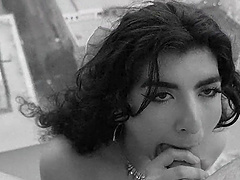 Nikki Slick is a brunette beauty with natural tits and she is fingered by her lover.