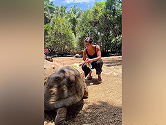 Public beach encounter with Candice Demellza and Simon Kitty