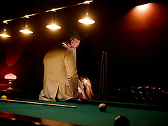 Beautiful blonde Francis X. In hot lingerie, big tits bouncing.