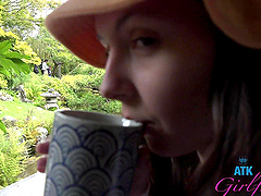 Serena Hill and her lover have sex in public places.