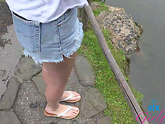 Serena Hill and her lover have sex in public places.