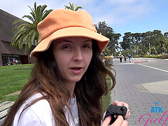 Serena Hill and her lover have sex in public places.