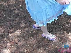 Beautiful woman with glasses Riley Rose has natural big boobs and wears a tattoo.