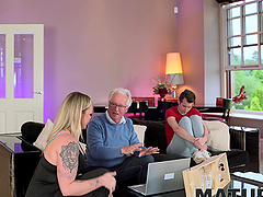 April Velvet is a beautiful woman with long hair and wearing lingerie.