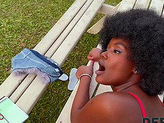 Lexi Luv and Ricky Rascal’s passionate outdoor sex scene