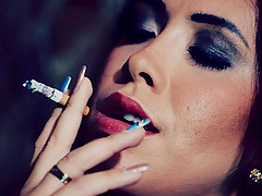 Big cocked pornstar gets natural tits fucking in bathroom