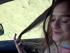 Violet Viper is a hot brunette with natural tits and she gives great blow job.